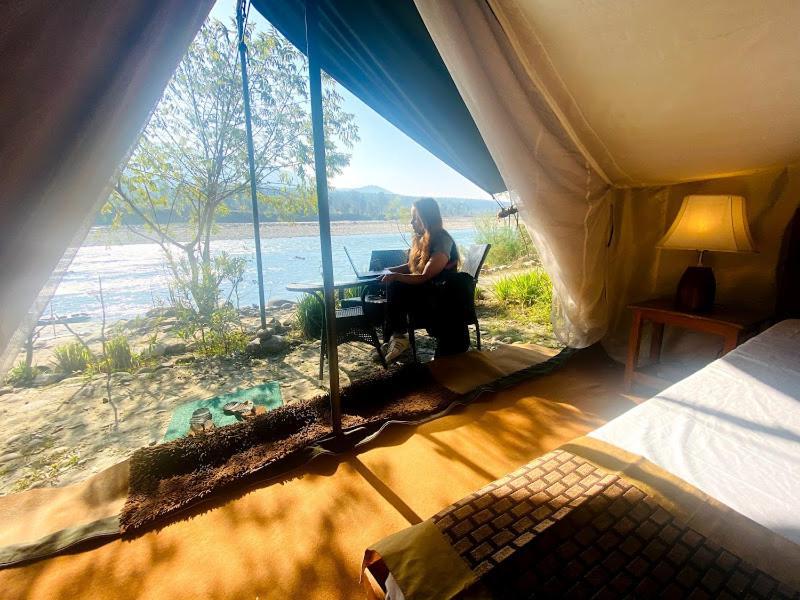 Hotel Lushy Days Boom Camp Tanakpur Exteriér fotografie